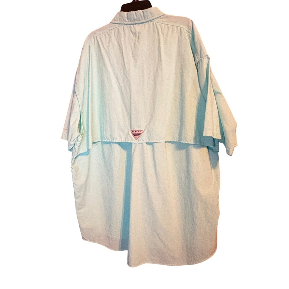 Columbia PFG Bahama II Fishing Shirt Mens XL Seafoam Green Short Sleeve‎ FM7047 - Picture 5 of 7